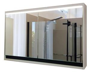 Oglinda cu dulap Kolpasan, Pandora, iluminare led, 110 cm, alb