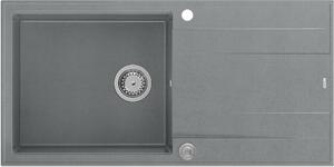 Quadron Evan chiuveta graniteq 100x50 cm gri/grafit/onix HCQE10050U5_BS_P2O