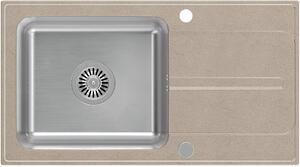 Quadron Ralph chiuvetă din granit-oțel 78x43 cm bej FUS_R7843BE