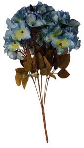 Buchet de hortensie cu fructe de padure x5 38cm albastru flori artificiale