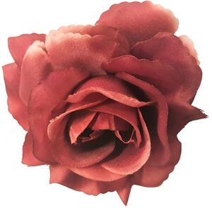 Cap de floare de trandafir O 3,9 inches (10cm) Burgundia flori artificiale