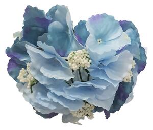 Cap de floare de hortensie O 16cm albastru flori artificiale
