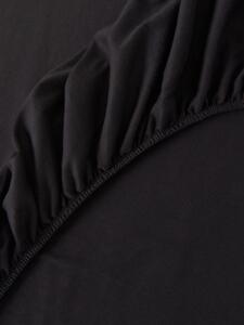 Sinsay - Lenjerie de pat din jerseu de bumbac, cu bandă elastică - negru