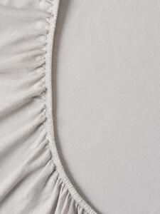 Sinsay - Lenjerie de pat din jerseu de bumbac, cu bandă elastică - gri deschis