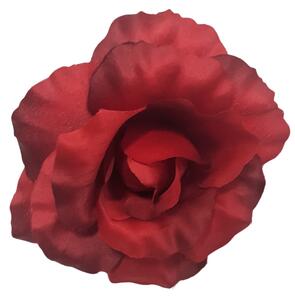 Cap de floare de trandafir O 5,1 inches (13cm) rosu flori artificiale