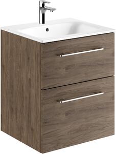 Geberit Selnova Square lavoar cu dulap 55 cm nucă 501.234.00.1