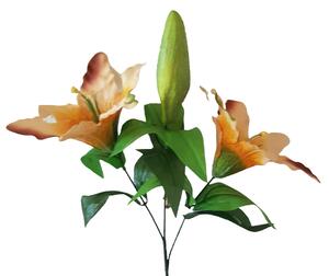 Crini crenguta x2 75cm maro flori artificiale