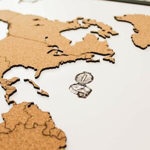 DUBLEZ | Harta lumii plută - Gravură pe lemn
