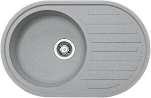 Franke Ronda chiuvetă din granit 77x50 cm gri/grafit/onix 114.0676.331