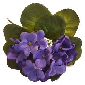 Buchet de Violete 23cm albastru inchis flori artificiale