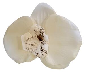Cap de floare de orhidee 10cm x 8cm bej flori artificiale - pretul este pentru un pachet de 24 buc