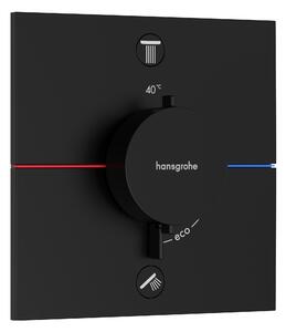 Hansgrohe ShowerSelect Comfort E baterie cadă-duș ascuns cu termostat negru 15578670
