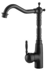 Gamma Retro 3, baterie pentru chiuvetă înaltă, negru mat, GMA-BROK3-BK