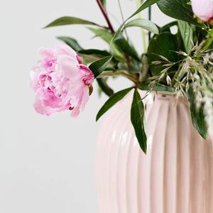 Vază din gresie Kähler Design Hammershoi, înălțime 25 cm, roz deschis