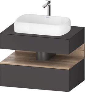 Duravit Qatego dulap 80x55x60 cm dulap atârnat sub chiuvetă grafit-stejar QA4730055490010