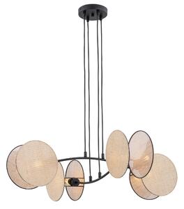 Emibig Motif lampă suspendată 4x10 W negru-nisip 1328/4