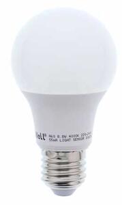 Bec LED cu senzor lumina A60 8.8W lumina naturala Well