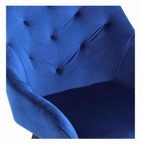 Scaun K487, bleumarin - modern, matlasat, glamour,pentru camera de zi, sufragerie, VELVET