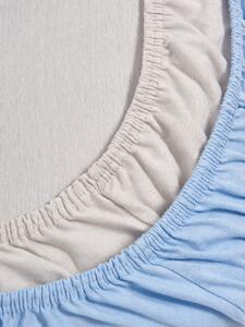 Sinsay - Lenjerie de pat din bumbac cu bandă elastică set de 2 - albastru-pal