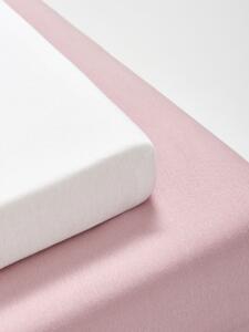 Sinsay - Lenjerie de pat din bumbac cu bandă elastică set de 2 - roz-pastel