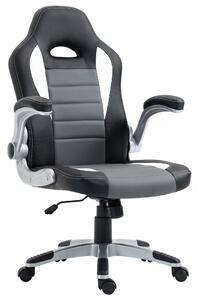 HomCom scaun pentru birou, reglabil, rotativ, cu roti, negru | Aosom Ro