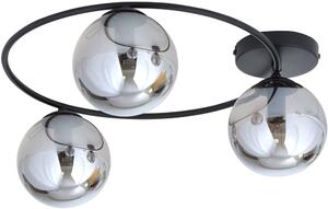 Emibig Sopra lampă de tavan 3x10 W negru-fumuriu 1256/3