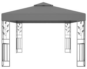 Pavilion cu acoperiș dublu, antracit, 3 x 4 m