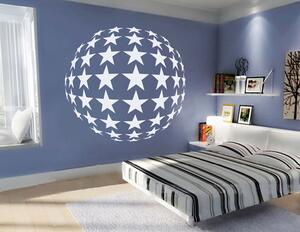 Sticker Glob cu stele
