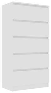 Servantă cu sertare, alb, 60 x 35 x 121 cm, PAL
