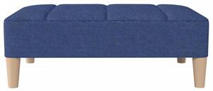 Taburet, albastru, 78x56x32 cm, material textil