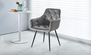 Scaun Living Velvet KJC38 Gri