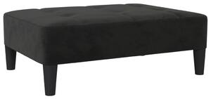 Taburet, negru, 78x56x32 cm, catifea