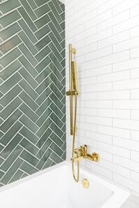 Invena Glamour set de duș perete auriu AU-05-Z09