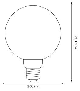 Bec LED DECO VINTAGE G200 E27/4W/230V 1800K