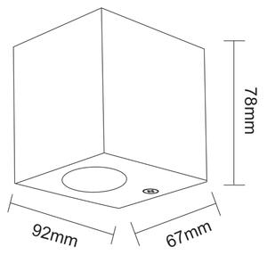 Aplică spot exterior BOSTON 1xGU10/10W/230V IP44