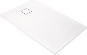 Deante Correo cădiță de duș dreptunghiulară 100x80 cm alb KQRA46B