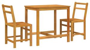 Set mobilier de balcon, 3 piese, lemn masiv de acacia