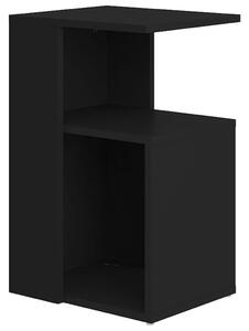 Masă laterală, negru, 36x30x56 cm, PAL
