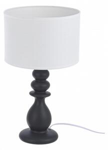 Lampa de masa Pillar Grey, Bizzotto, 50 cm, 1 x E14, 40W, ceramica