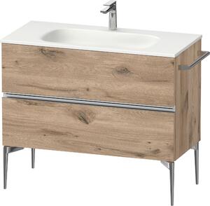 Duravit Sivida dulap 101x47.4x59.2 cm sub chiuveta pe perete stejar-crom SV4652010550000