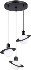 Sollux Lighting Hyperion lampă suspendată 3x8 W alb-negru SL.1359