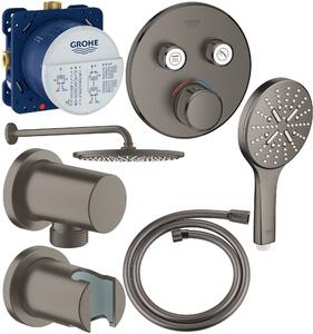 Set cap de duș cu braț Grohe Rainshower 26066AL0, baterie cadă-duș Grohe Grohtherm SmartControl 29119AL0, 26574AL0, 27057AL0, 35600000, 27074AL0, 2836