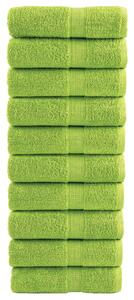 Prosoape mâini premium SOLUND 10 buc verde 30x30 cm 600 gsm