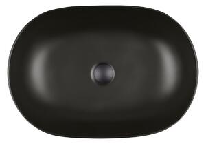 Oltens Hamnes Thin lavoar 60.5x41.5 cm oval negru 40320300