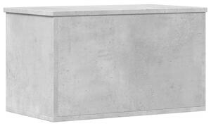 Cutie de depozitare, gri beton, 60x35x35 cm, lemn prelucrat