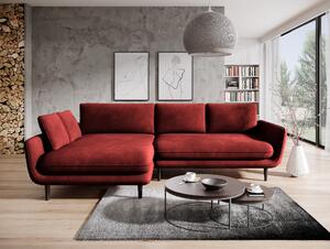 Coltar SOLANO, sezlong stanga, caramiziu - Vogue 8, 260x167x71/83 cm