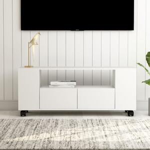 Comodă TV, alb, 120x35x48 cm, lemn prelucrat