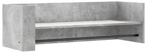 Raft de perete, gri beton, 100x35x30,5 cm, lemn prelucrat