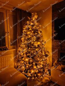 Instalație de Crăciun în ediție gold cu LED-uri pentru pomul de Crăciun Twinkly 20m AWW 250LED