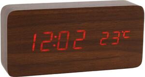 Ceas digital LED cu senzor sunet, alarma, calendar, termometru, dreptunghiular